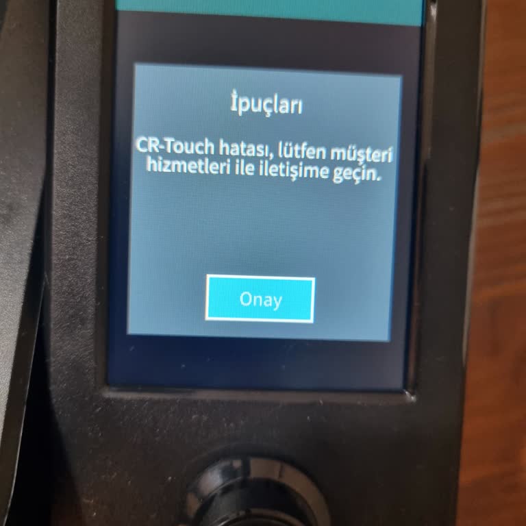 Cr Touch Hatası Veren 3D Yazıcı İçin Haksız İade Reddi