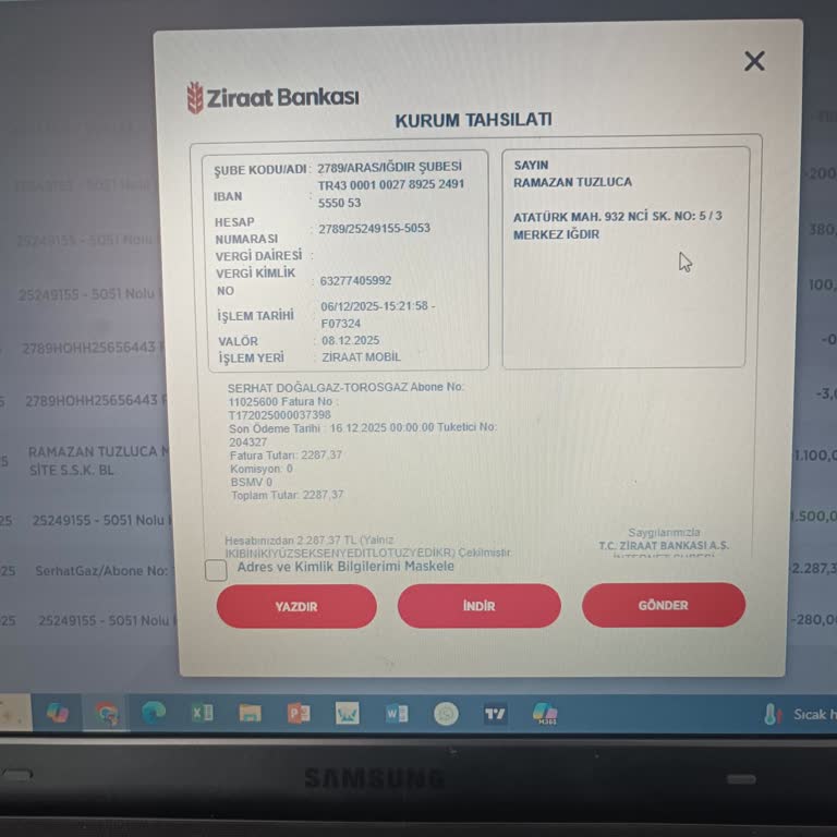 Yanlış Abone Numarasına Yapılan 2.287,37 TL Ödeme İçin İade Talebi