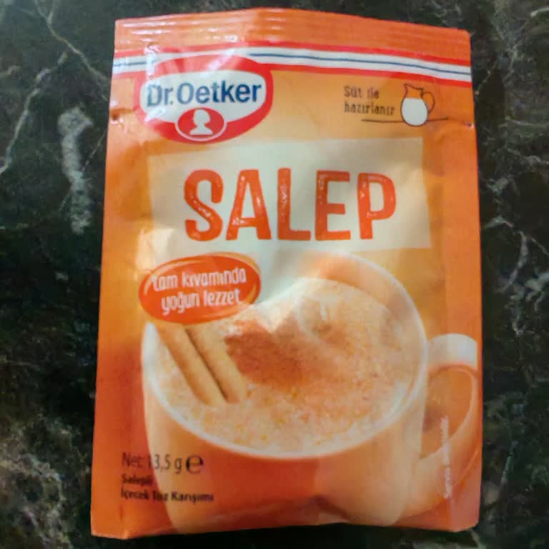 Yanıltıcı Ambalaj: Dr. Oetker Salep Tozunda %0,1 Gerçek Salep