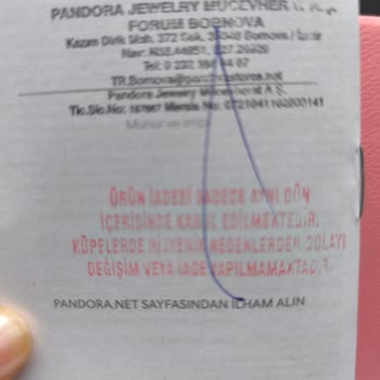 Pandora Mağazasında Aynı Gün İade Sözü Kırıldı Ve Çözüm Sunulmadı