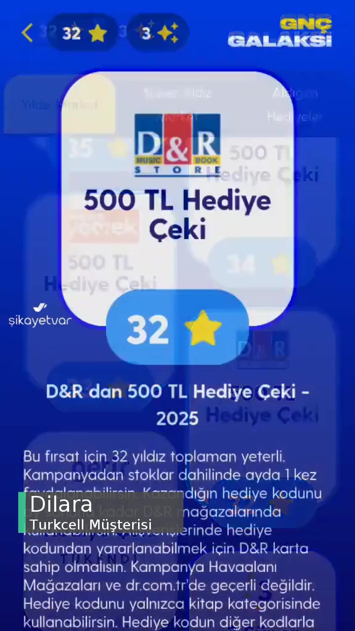 Turkcell Yıldız Kampanyası Ödül Durmasına Rağmen Tanımlama Yapmıyor! videonun kapak resmi