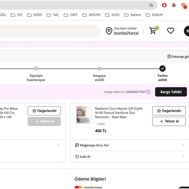 N11'de Madame Coco'dan Alınan Masa Örtüsü İadesi Yapılamıyor
