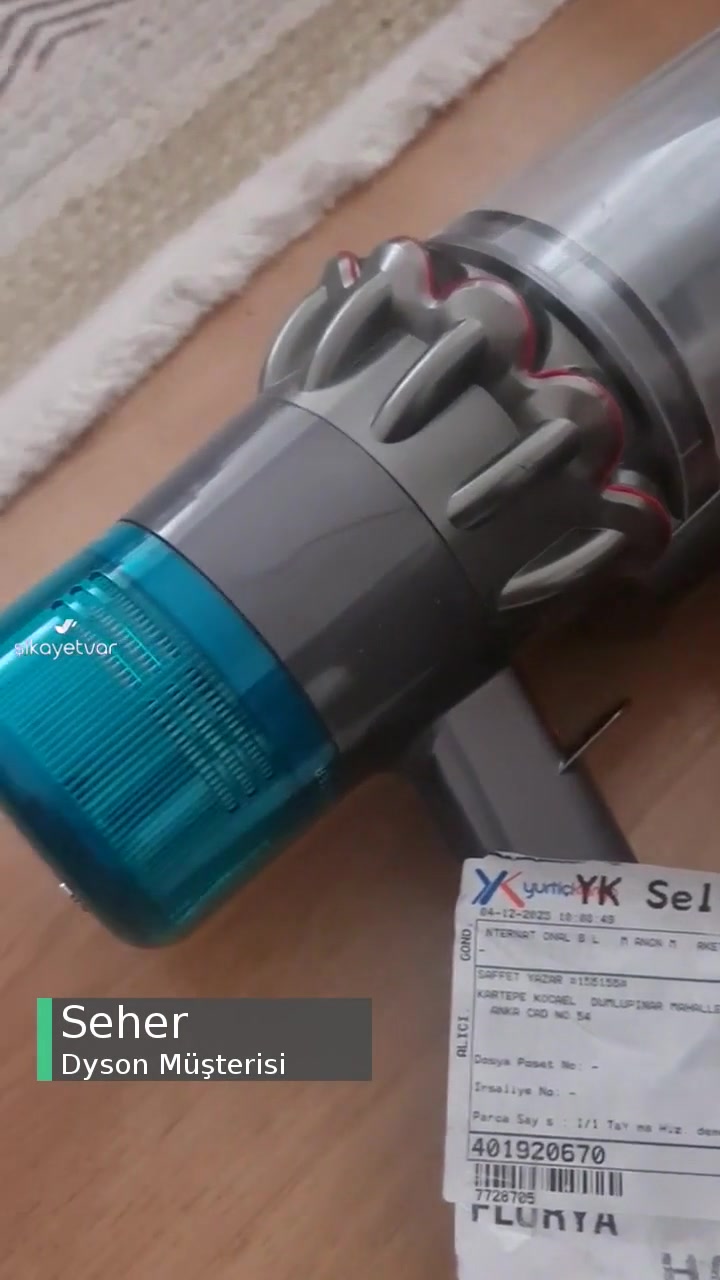 Dyson Süpürgem İçin Göndermiş Olduğum 10850 TL videonun kapak resmi