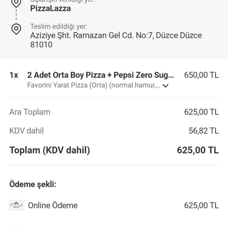Yemeksepeti Teslim Etmedi: Pizza Siparişi Ücret İadesi Gerekiyor