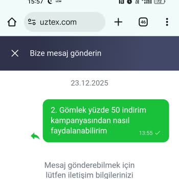 Web Sitesindeki %50 İndirim Kampanyası Uygulanmadı, Mağaza Bilgisiyle Çelişiyor Ve Destek Cevapsız