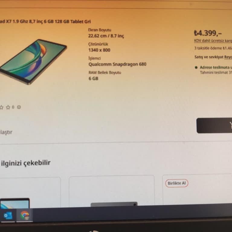 MediaMarkt'tan 6 GB RAM'li Tablet Siparişi 4 GB Gelen Ürünle Uyuşmuyor