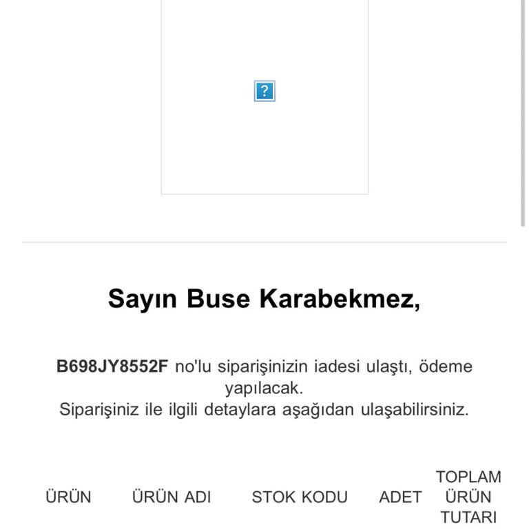 6.291,40 TL’lik İade Ödemesi Gecikiyor Ve Cevap Yok