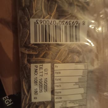 Çelik Kuruyemiş Siyah Çekirdekte Fare Kirliliğine Benzer Madde Tespit Edildi