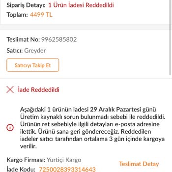 Deri Botta Hızlı Soyulma Ve İade Reddi