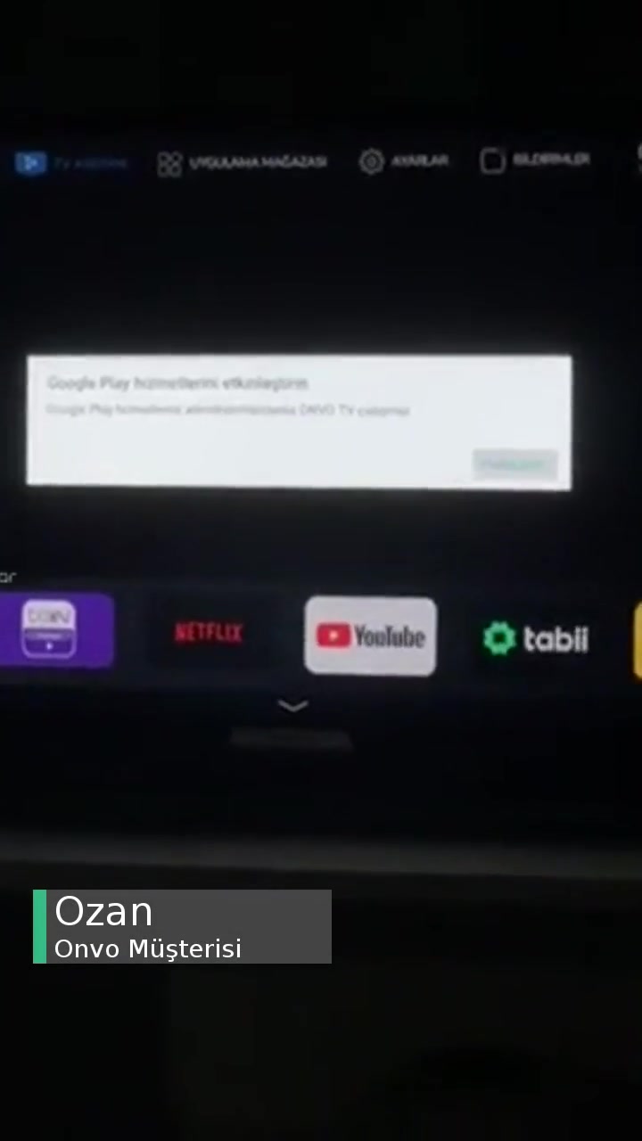 Onvo TV Google Play Etkinleştirme Sorunu! videonun kapak resmi