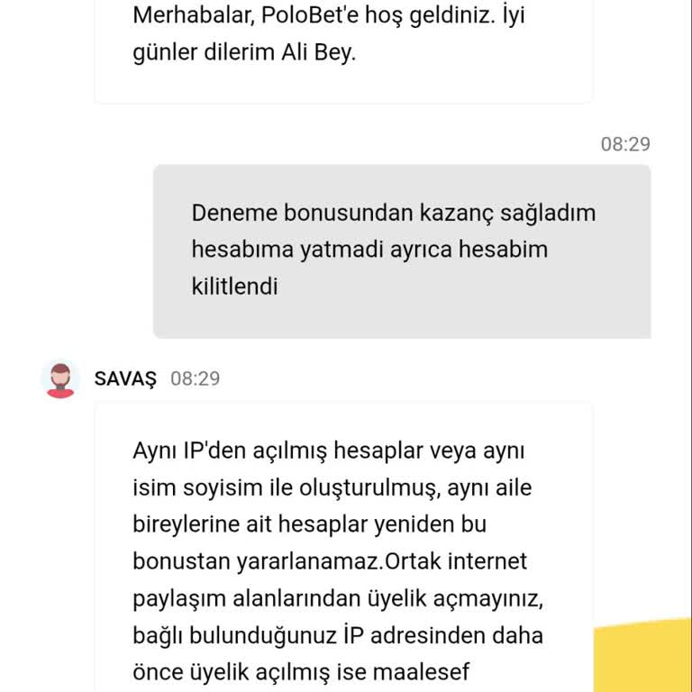 Polobet’te Haksız IP İddiası Nedeniyle Bloke Edilen Çekim Talebim Ödenmedi