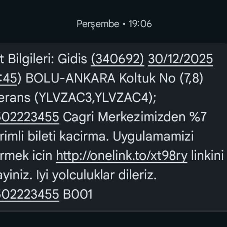 Otobüsün Bir Saat Gecikmesi Ve SMS Bildirimi Yapılmaması