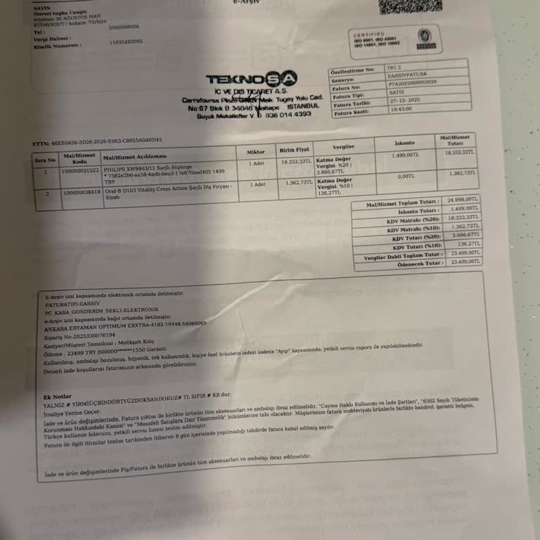 Söz Verilen 5 Yıllık Uzatılmış Garanti Uygulanmadı