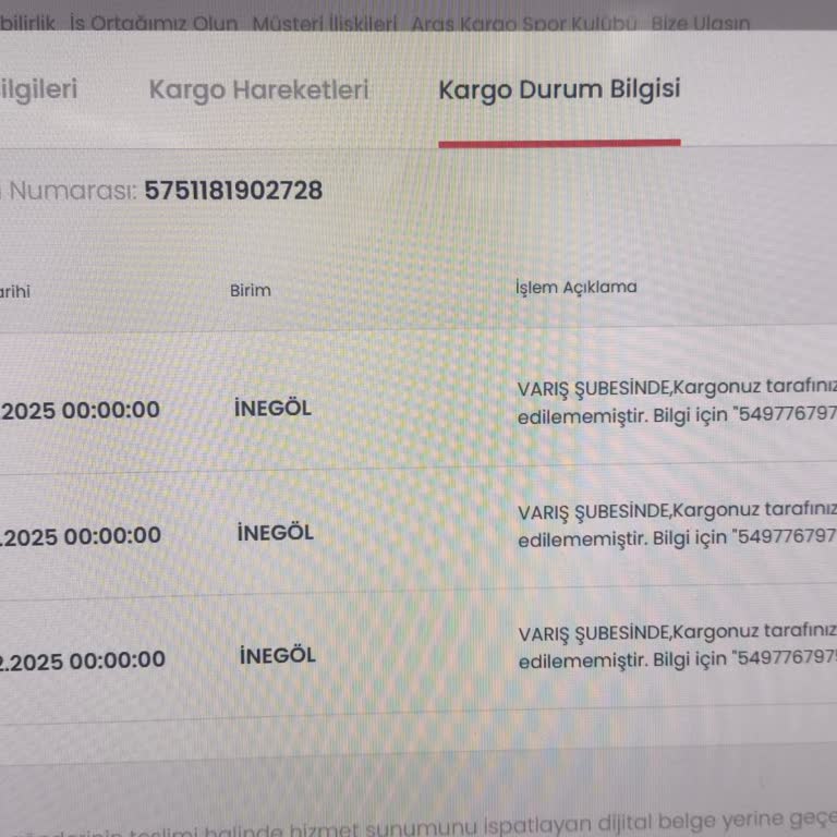Aras Kargo’nun Teslimat Hatası Ve Haksız İade Süreci