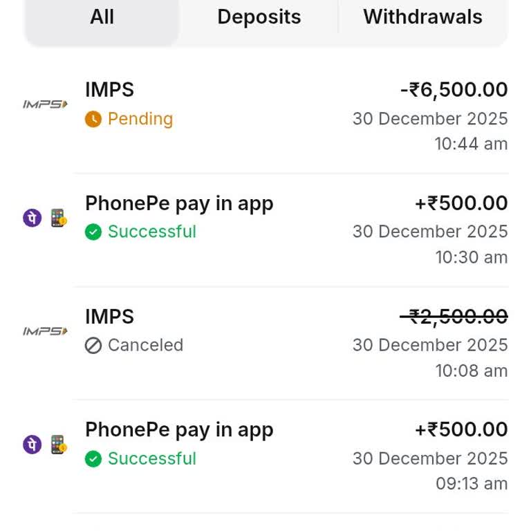 1win IMPS Withdrawal Pending Without Explanation