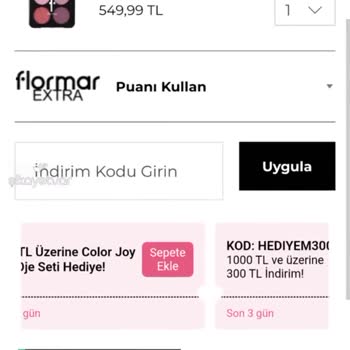 Flormar'ın Kullandırmadığı Kuponlar Ve Bağlamadığı Müşteri Temsilcisi!