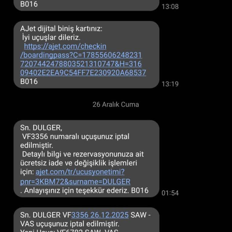 Uçuş İptali Nedeniyle Sivas Yemin Törenine Katılamama Ve İade Talebi