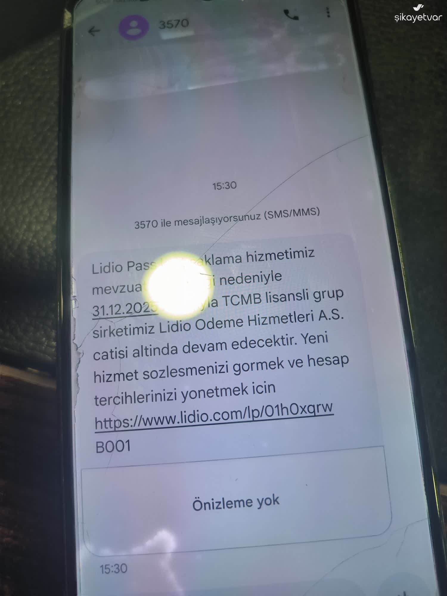 Lidio Ödeme Hizmetleri İzinsiz SMS Gönderimi Ve Kişisel Verilerin