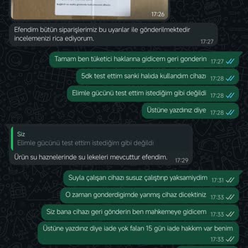 Deneme Kullanımı Nedeniyle Satıcının İade Reddi