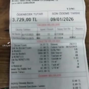 İstanbul Büyükşehir Belediyesi Yüksek Fatura Yüksek Atık Su Bedeli!