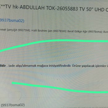 Kırık TV Ekranı İçin A101 Ve Onvo'dan İade Talebi