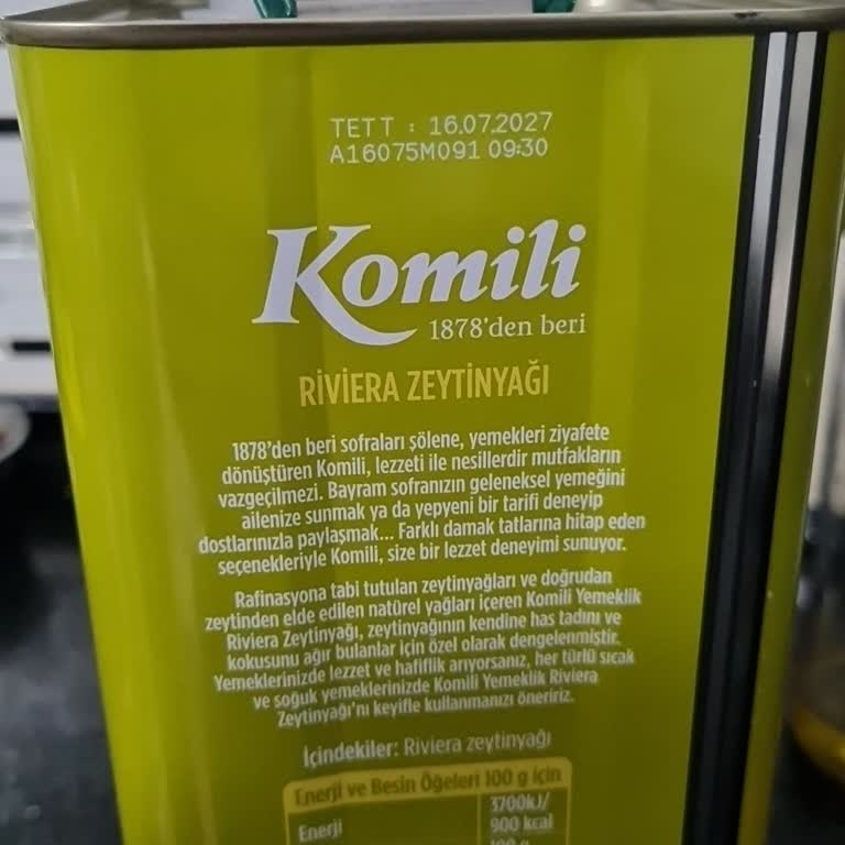 Komili Riviera Zeytinyağının Aşırı Kötü Kokusu Ve Mide Bulantısı