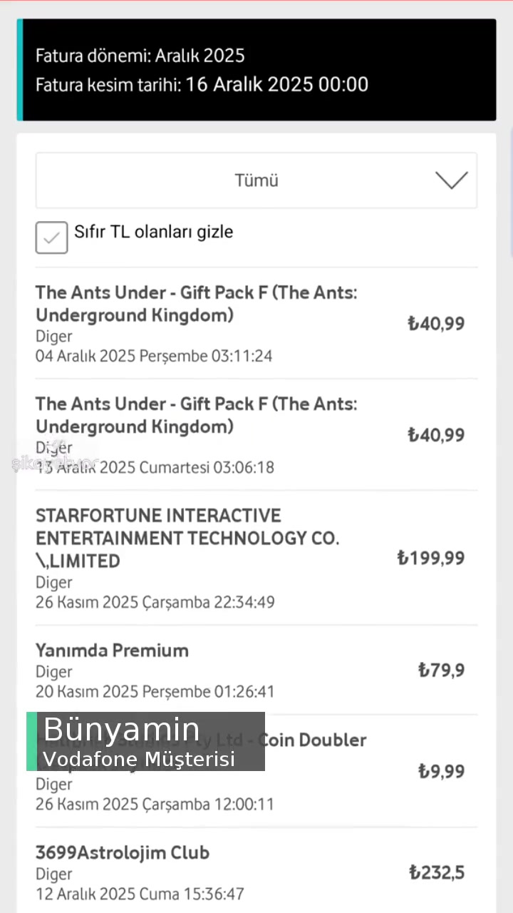 Vodafone Haksız Tutar Elde Etmeye Çalışma videonun kapak resmi