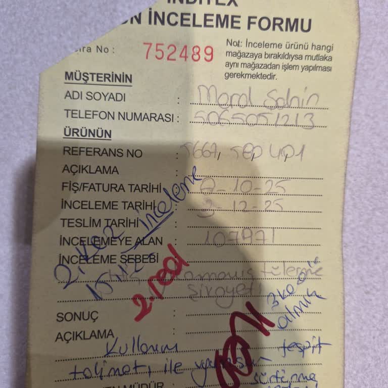 Massimo Dutti'de Kazakta Hızlı Tüylenme Ve Değişim Talebinin Reddedilmesi