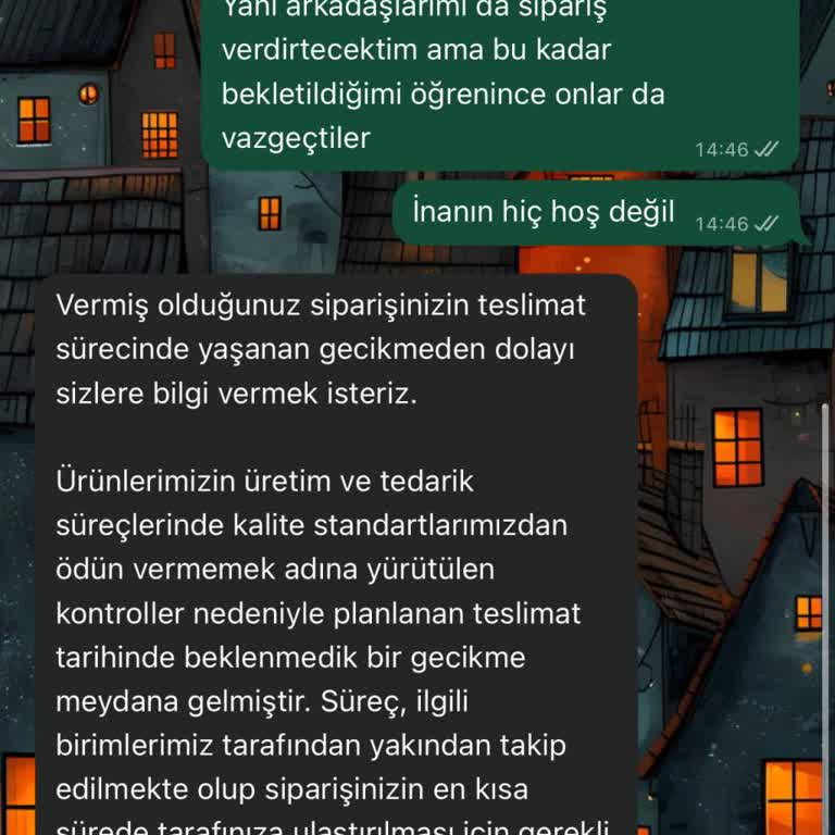 Sipariş Kargoya Verilmedi, 1.485 TL İçin Acil İade Talebi