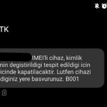 IMEI Çalınması Ve Kullanılamayan Telefon İçin Destek Yetersizliği