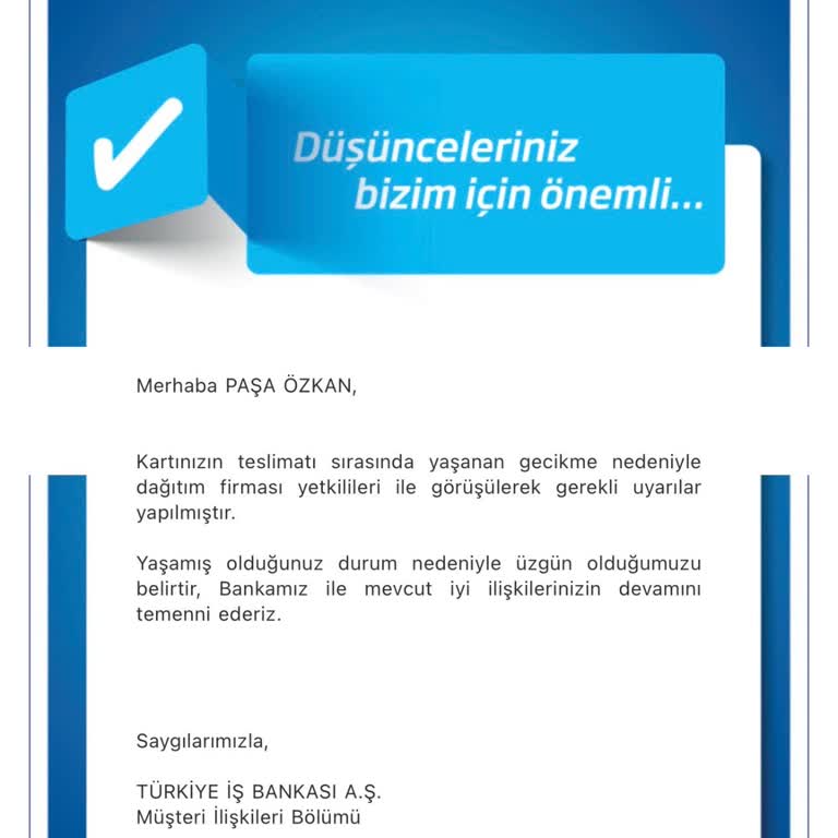 PTT Kurye Kredi Kartı Teslimatı Gecikmesi Ve İletişimsizlik
