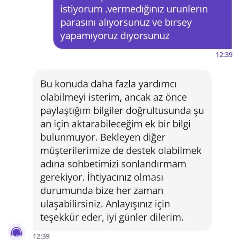 Getir'de Teslim Edilmeyen Siparişin 360 TL Ücreti İadesi Ve Silinen Sipariş Geçmişi Açıklama Talebi