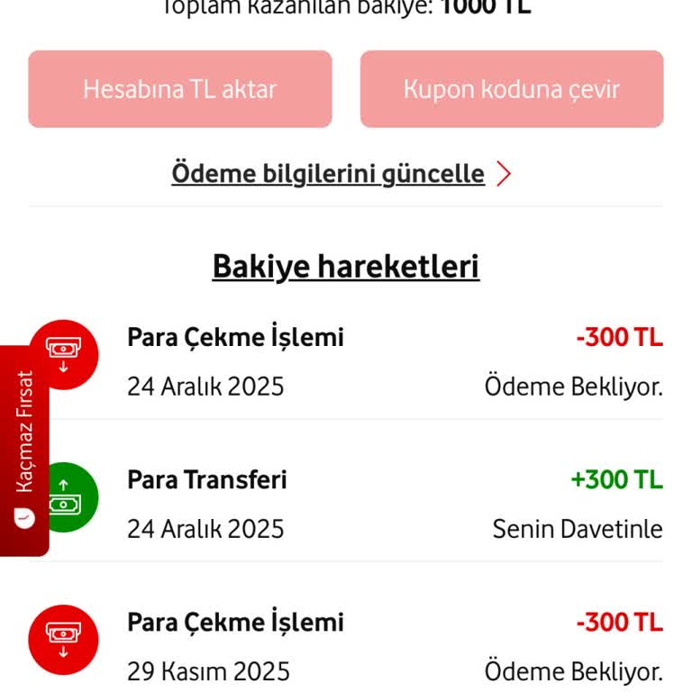 Vodafone Kampanya Ödülünün Hesaba Yatırılmaması Ve Müşteri Hizmetlerinin Cevapsızlığı