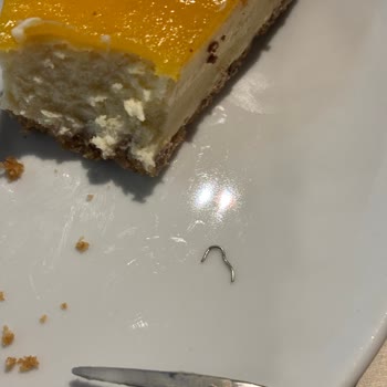 Kahve Dünyası'nda Limonlu Cheesecake'te Metal Parça Tespiti