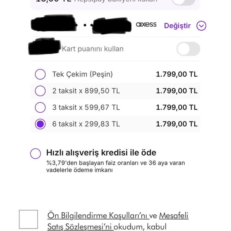 Taksit Seçimime Rağmen Tek Çekim Yansıtılması Ve Çözüm Bulunamaması