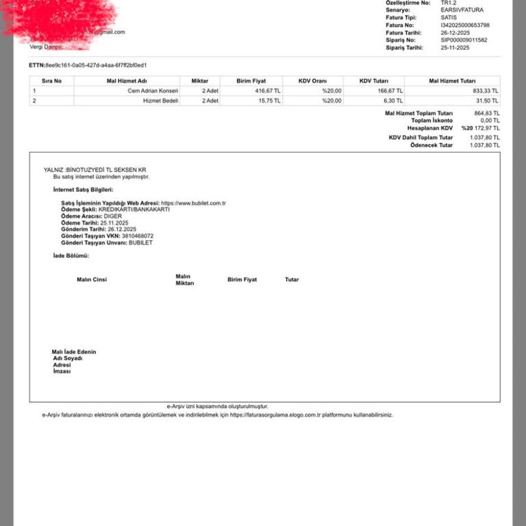 Bubilet'te Teknik Aksaklık Ve Bilgilendirme Eksikliği Sonrası Ödeme Çekilmesi