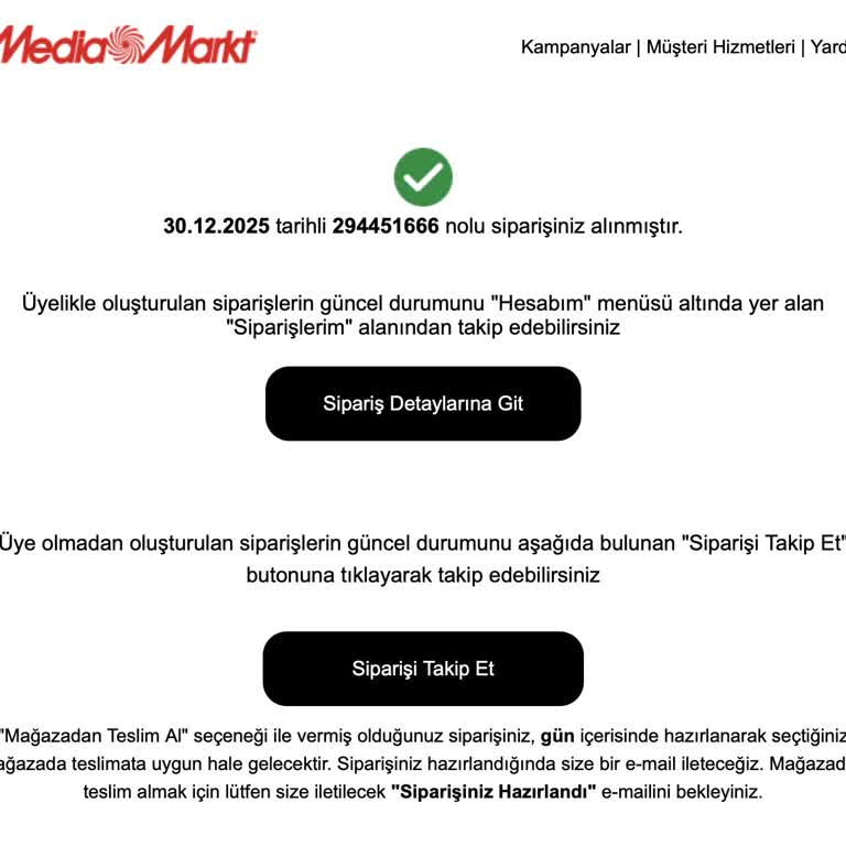 Media Markt’ta Sipariş İptali Ve Agresif Müşteri Temsilcisi