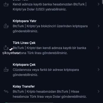 BTCTURK Para Çekim Hatası