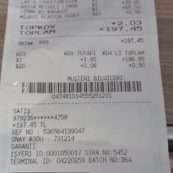 Sırma Eksik Gramajlı Ürün!