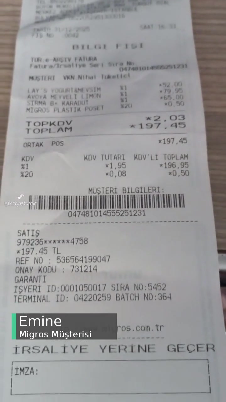 Migros Eksik Gramajlı Ürün! videonun kapak resmi