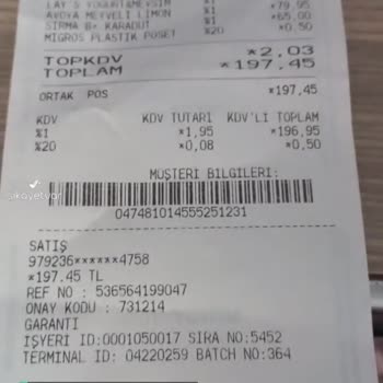 Migros Eksik Gramajlı Ürün!