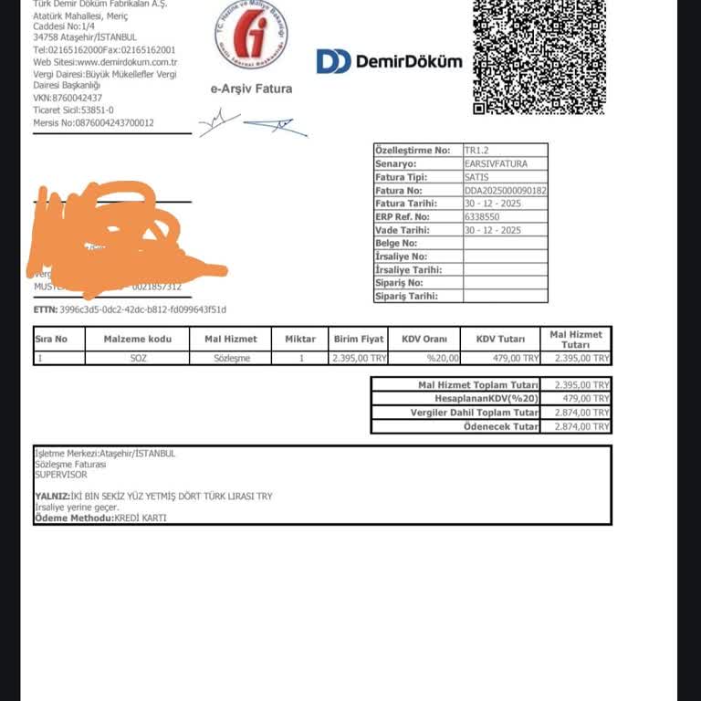 DemirDöküm Çözüm Merkezinde Servis Ücretinde 1500 TL'lik Aşırı Fark