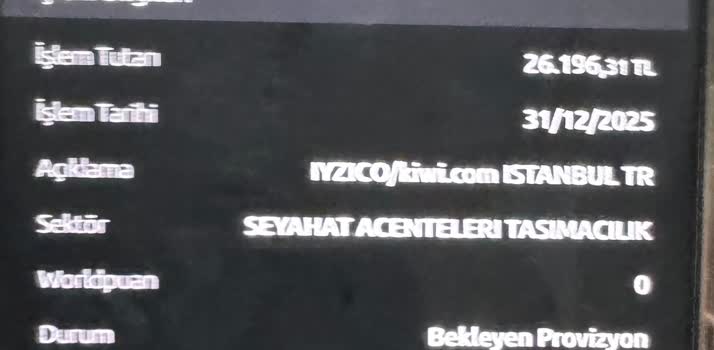 İzinim Olmadan Çekilen 26.196 TL İçin Iyzico Ve Kiwi.com'a Karşı