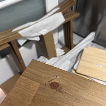 IKEA Tabletop Pierced During Assembly - Screw Hole Defect Claimed User Fault