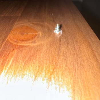 IKEA Tabletop Pierced During Assembly - Screw Hole Defect Claimed User Fault