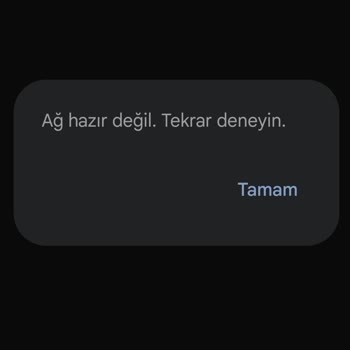 SMS Gönderemiyorum: Ağ Hazır Değil Hatası