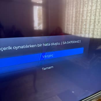 Tod TV Uygulamasında Maç İzleyemiyorum, Sa-54700442 Hata Kodu