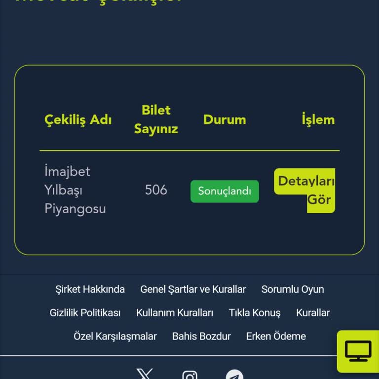 İmajbet Yılbaşı Kampanyasında 80 Ödül Sözünün Boş Bırakılması Ve 506 Bin Tl Kayıp