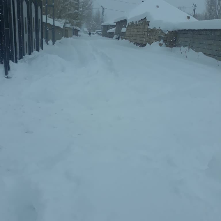 Patnos Belediyesi Karla Mücadelede Yetersizlik Ve Acil Mahalle Yolu Açılması