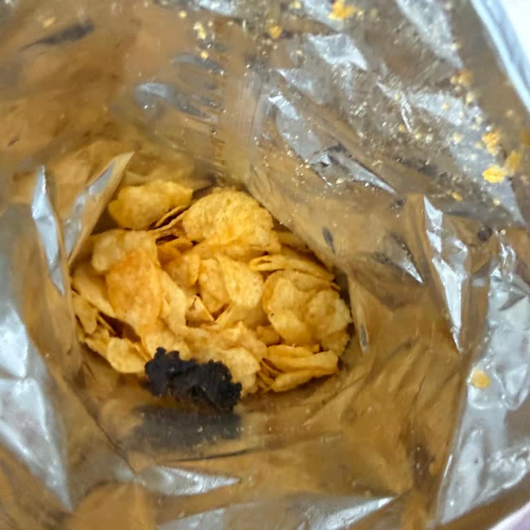 Lays Çipsinde Gizemli Siyah Yabancı Parça Ve Sağlık Riski
